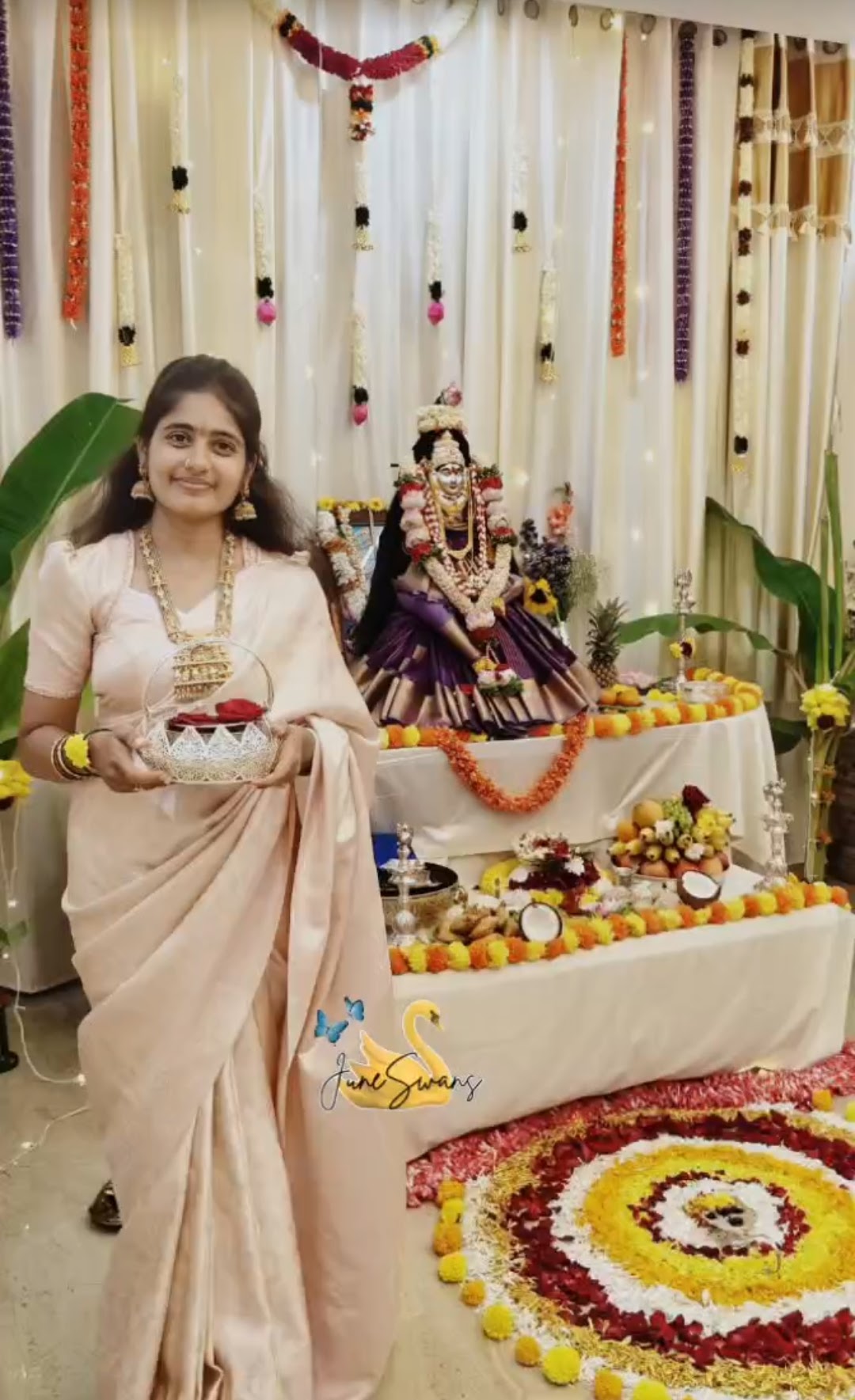 Smitha, founder of June Swans, at her studio